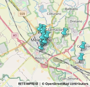 Mappa Via Fratelli Scholl, 20077 Melegnano MI, Italia (1.11)