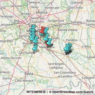 Mappa Via Fratelli Scholl, 20077 Melegnano MI, Italia (10.946)