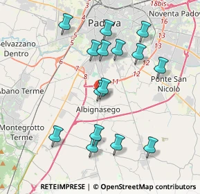 Mappa Via Roma, 35142 Padova PD, Italia (3.82867)