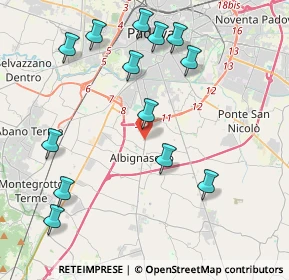 Mappa Via Roma, 35142 Padova PD, Italia (4.55615)