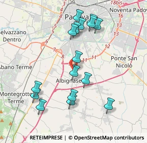 Mappa Via Roma, 35142 Padova PD, Italia (3.90375)