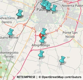 Mappa Via Roma, 35142 Padova PD, Italia (4.82077)