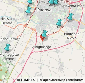 Mappa Via Roma, 35142 Padova PD, Italia (5.82364)