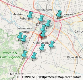Mappa Via Roma, 35142 Padova PD, Italia (6.61692)