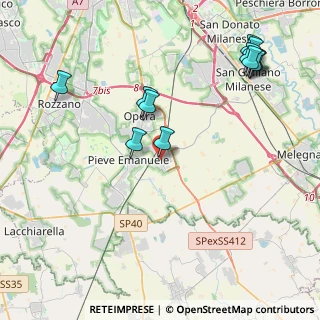 Mappa Via Piave, 20085 Locate di Triulzi MI, Italia (4.89417)