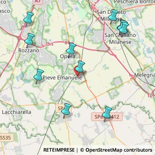Mappa Via Piave, 20085 Locate di Triulzi MI, Italia (5.34818)
