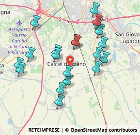 Mappa Via Salarino, 37060 Castel D'Azzano VR, Italia (3.798)