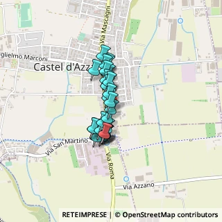 Mappa Via Salarino, 37060 Castel D'Azzano VR, Italia (0.25926)