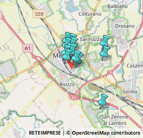 Mappa Via degli Olmi, 20077 Melegnano MI, Italia (1.05083)