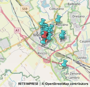 Mappa Via degli Olmi, 20077 Melegnano MI, Italia (0.92316)