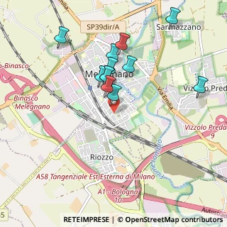 Mappa Via degli Olmi, 20077 Melegnano MI, Italia (0.87417)