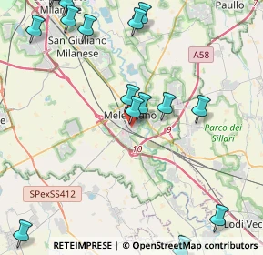 Mappa Via degli Olmi, 20077 Melegnano MI, Italia (6.258)