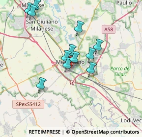 Mappa Via degli Olmi, 20077 Melegnano MI, Italia (3.305)