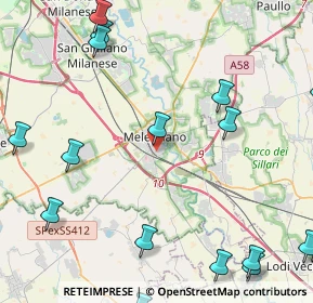 Mappa Via degli Olmi, 20077 Melegnano MI, Italia (6.783)