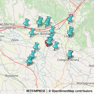Mappa Via Cora, 37040 Arcole VR, Italia (6.8605)