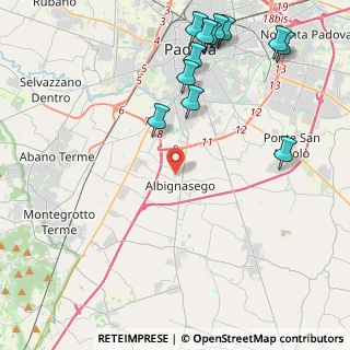Mappa , 35020 Albignasego PD, Italia (5.42083)