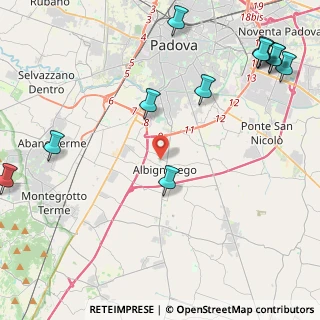 Mappa , 35020 Albignasego PD, Italia (6.29308)