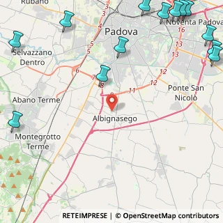 Mappa , 35020 Albignasego PD, Italia (7.43692)