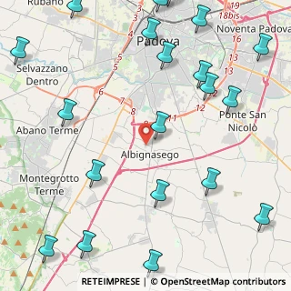 Mappa , 35020 Albignasego PD, Italia (6.249)