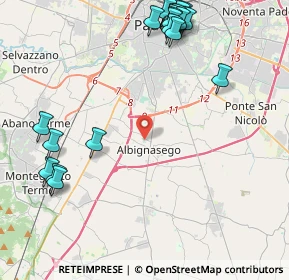 Mappa , 35020 Albignasego PD, Italia (5.5025)