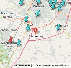 Mappa , 35020 Albignasego PD, Italia (5.8575)