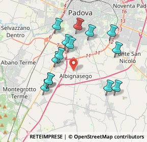 Mappa , 35020 Albignasego PD, Italia (3.56857)