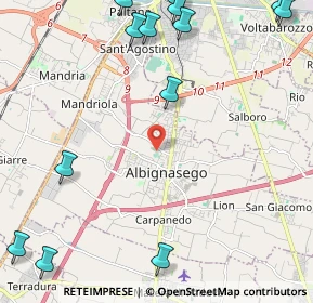Mappa , 35020 Albignasego PD, Italia (3.35857)