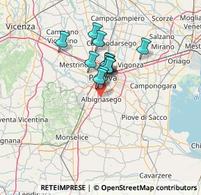 Mappa , 35020 Albignasego PD, Italia (9.28083)