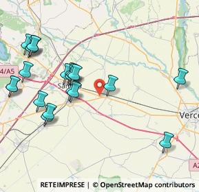 Mappa SP 143, 13047 Santhià VC (9.0985)