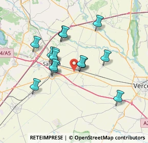 Mappa SP 143, 13047 Santhià VC (6.23214)