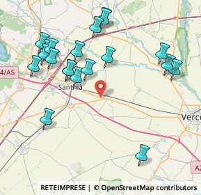 Mappa SP 143, 13047 Santhià VC (8.8825)