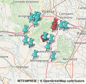 Mappa Via Campanella, 36040 Sossano VI, Italia (11.6755)