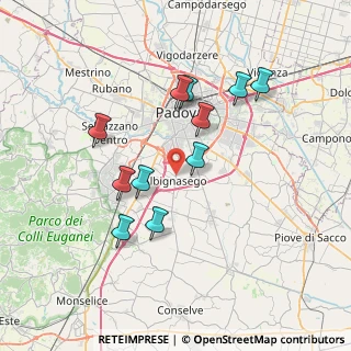 Mappa Via Piemonte, 35020 Albignasego PD, Italia (6.65909)