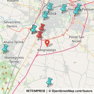 Mappa Via Piemonte, 35020 Albignasego PD, Italia (5.54364)