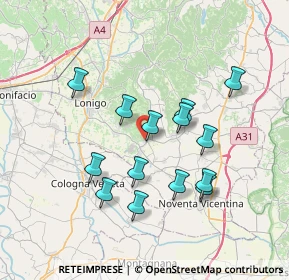 Mappa Via Zara, 36040 Orgiano VI, Italia (6.58857)