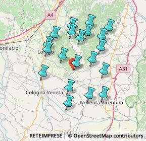 Mappa Via Zara, 36040 Orgiano VI, Italia (6.669)