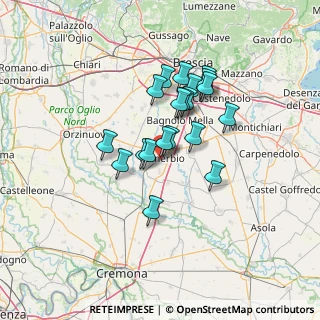 Mappa Via Calamandrei, 25025 Manerbio BS, Italia (10.482)
