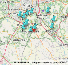 Mappa Via Cristina di Belgioioso, 20085 Locate di Triulzi MI, Italia (6.49462)