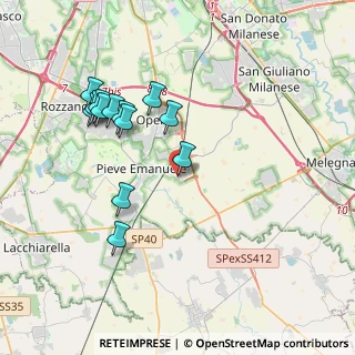 Mappa Via Cristina di Belgioioso, 20085 Locate di Triulzi MI, Italia (3.80923)