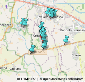 Mappa Via dei Rossaroli, 26835 Crespiatica LO, Italia (1.2975)