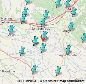 Mappa Via Fornasa, 37040 Arcole VR, Italia (9.6425)