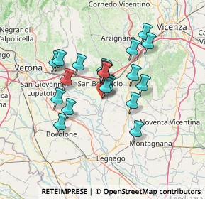 Mappa Via Fornasa, 37040 Arcole VR, Italia (11.0765)