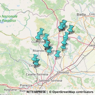 Mappa Via Mastruglio, 10080 Ozegna TO, Italia (11.513)