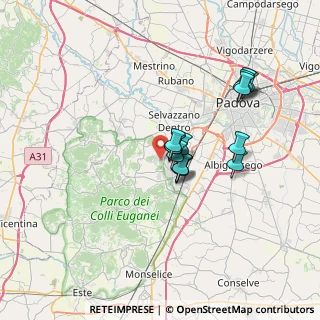 Mappa Via Monte Lonzina, 35031 Abano Terme PD, Italia (5.30571)