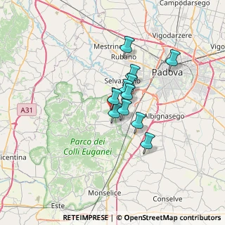 Mappa Via Monte Lonzina, 35031 Abano Terme PD, Italia (4.38)
