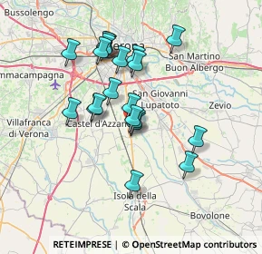 Mappa Via dell'Agricoltura, 37060 Buttapietra VR, Italia (6.1325)