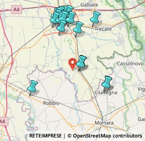 Mappa Via Cascina Fornace, 28079 Vespolate NO, Italia (8.8575)