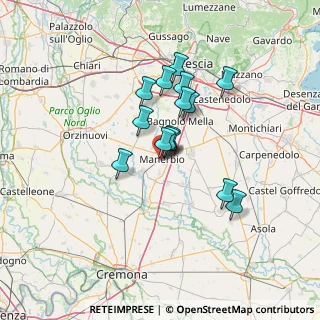Mappa Via Fosse Ardeatine, 25025 Manerbio BS, Italia (10.004)