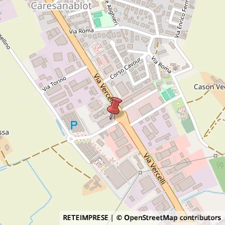 Mappa Via Vercelli, 23, 13030 Caresanablot, Vercelli (Piemonte)