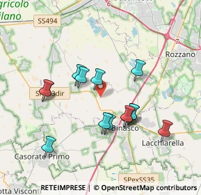 Mappa Loc. Domenegasco, 20080 Zibido San Giacomo MI, Italia (3.32857)